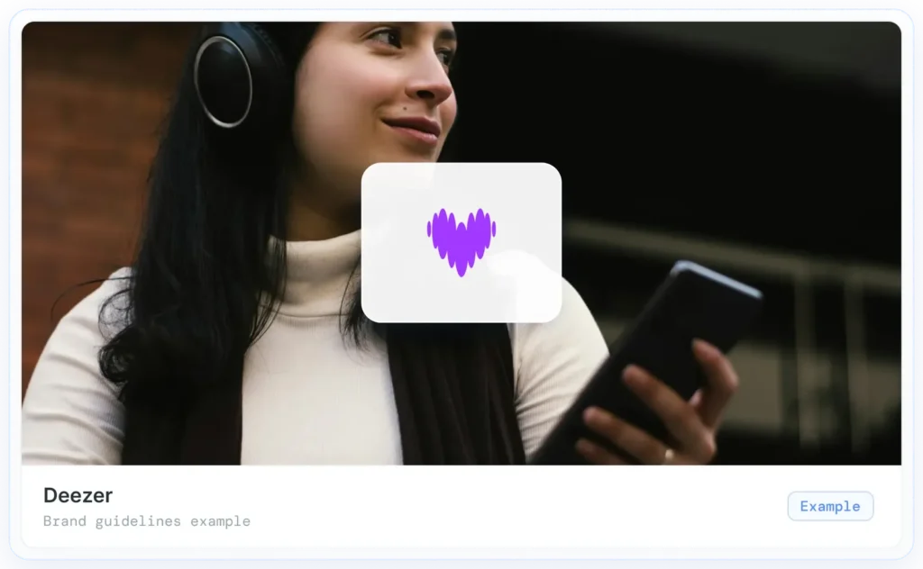 Ejemplo de manual de marca: Deezer