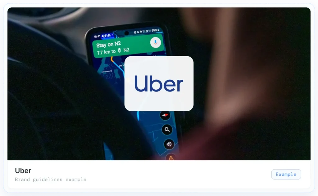 Ejemplo de manual de marca: Uber
