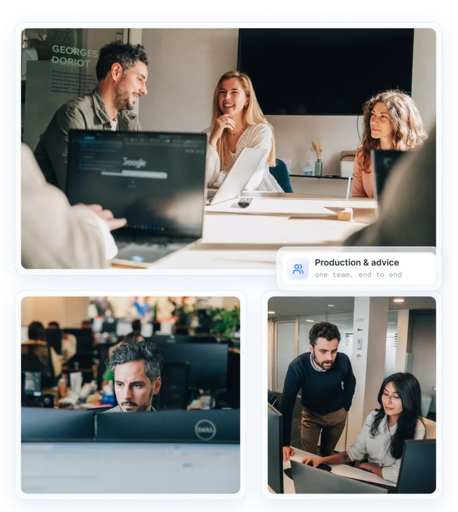 Equipo de expertos en producción y consultoría