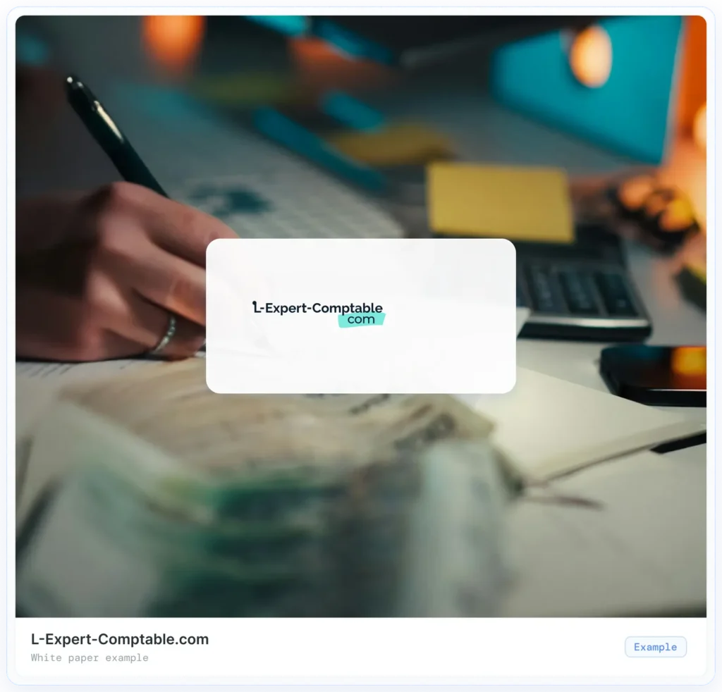 Ejemplo de libro blanco: L-Expert-Comptable.com
