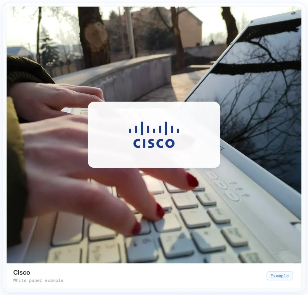 Ejemplo de libro blanco: Cisco