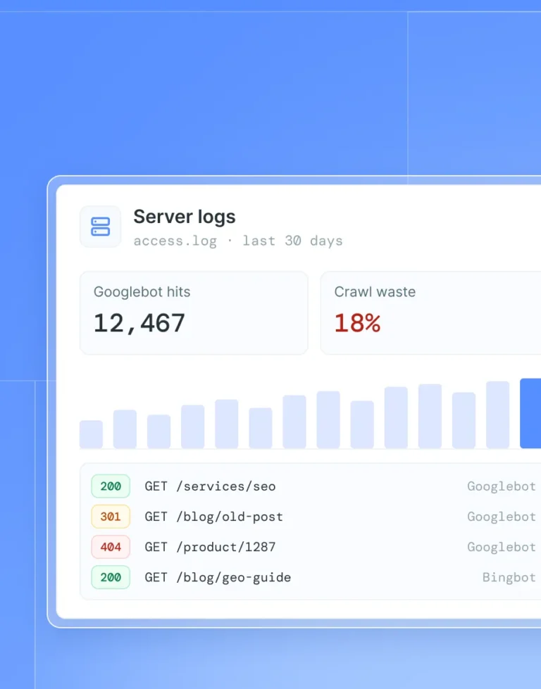 Análisis de logs del servidor y visitas de Googlebot