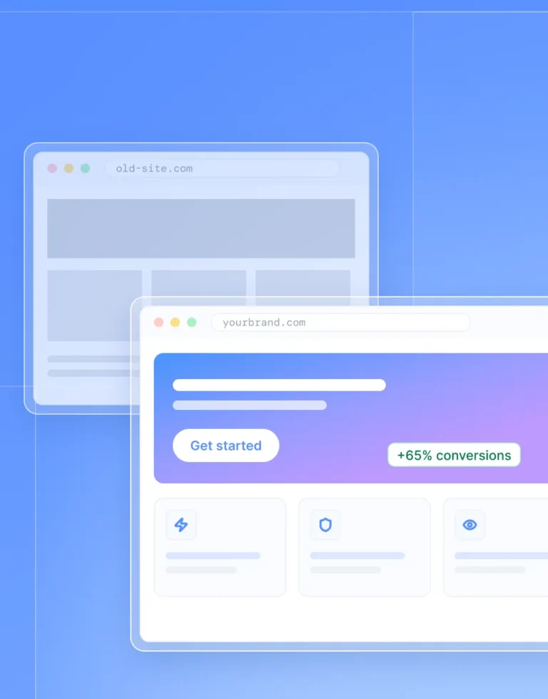 Rediseño web: versión antigua y nueva